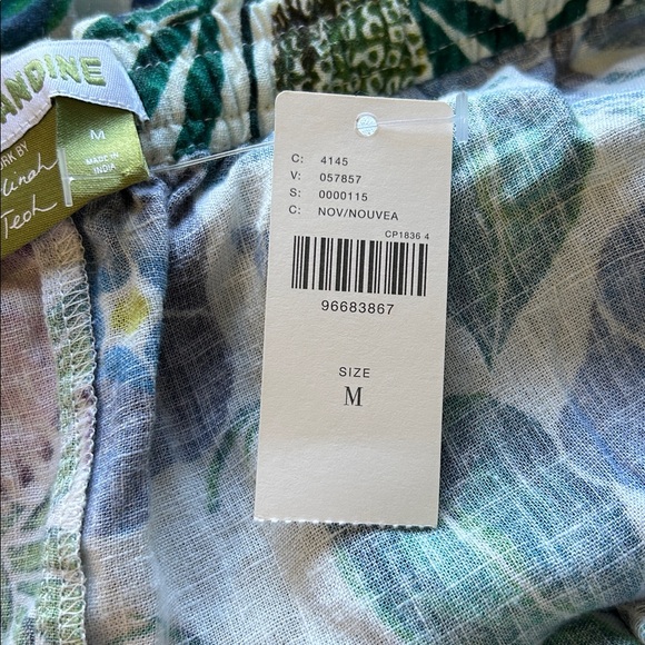 🌴Anthropologie Floral Wide-Leg Pants in Blue, Green, Pink - Picture 12 of 16